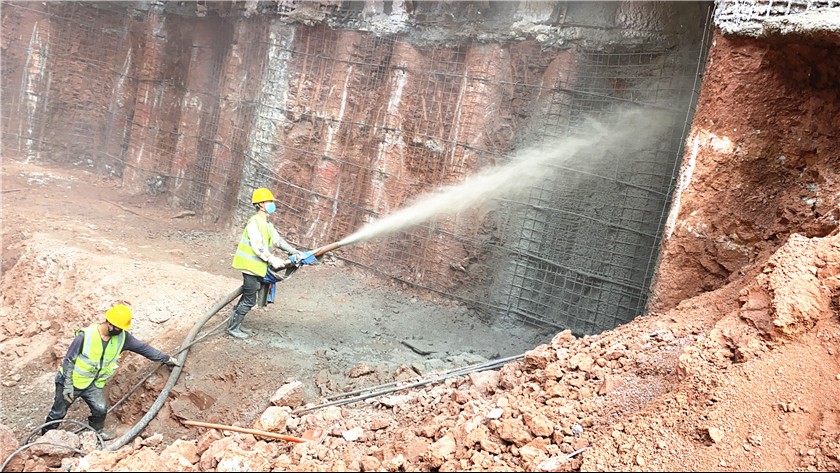 液壓濕噴機隧道噴漿支護